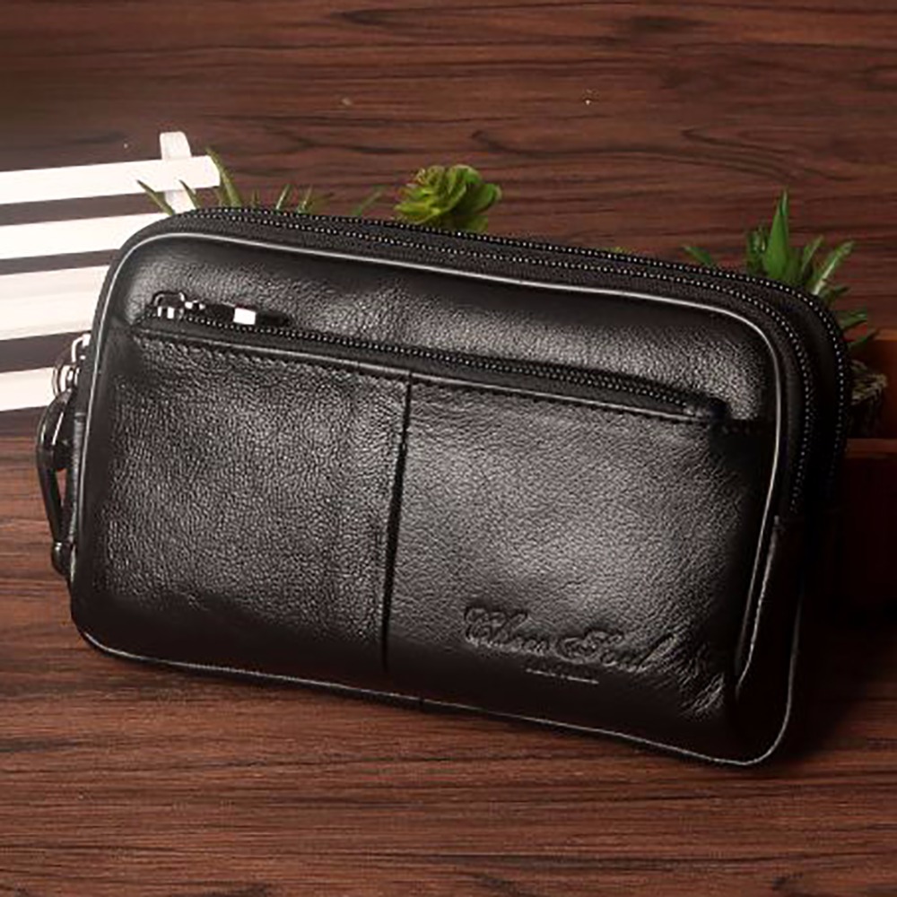 Leatherwork Wallet - กระเป๋าคาดเอวผู้ชายคลัทช์กระเป๋าคาดเอวกระเป๋าคาดสะโพกหนังแท้สำหรับผู้ชาย, กระเป๋าคาดเอวเคสโทรศัพท์มือถือหนังวัวแท้