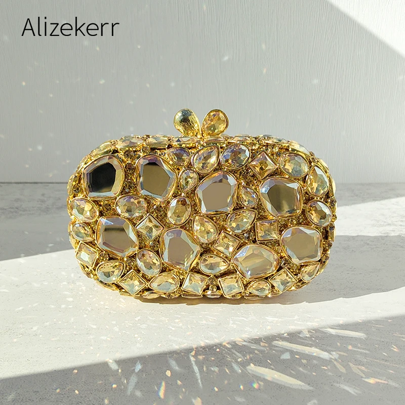Leatherwork Wallet - Alizekerr แก้วคริสตัลกระเป๋าผู้หญิง 2025 Luxury Designer ประกาย