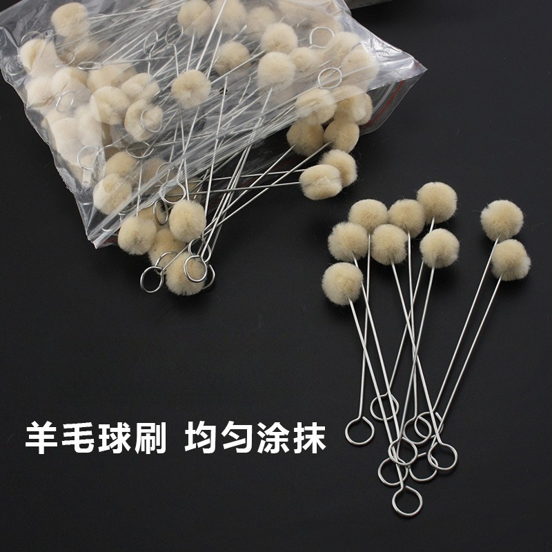 Contact Cement Leather - 100 ชิ้น ลูกบอลขนสัตว์, ย้อมสี, ทาจาระบี, หนังทำมือ