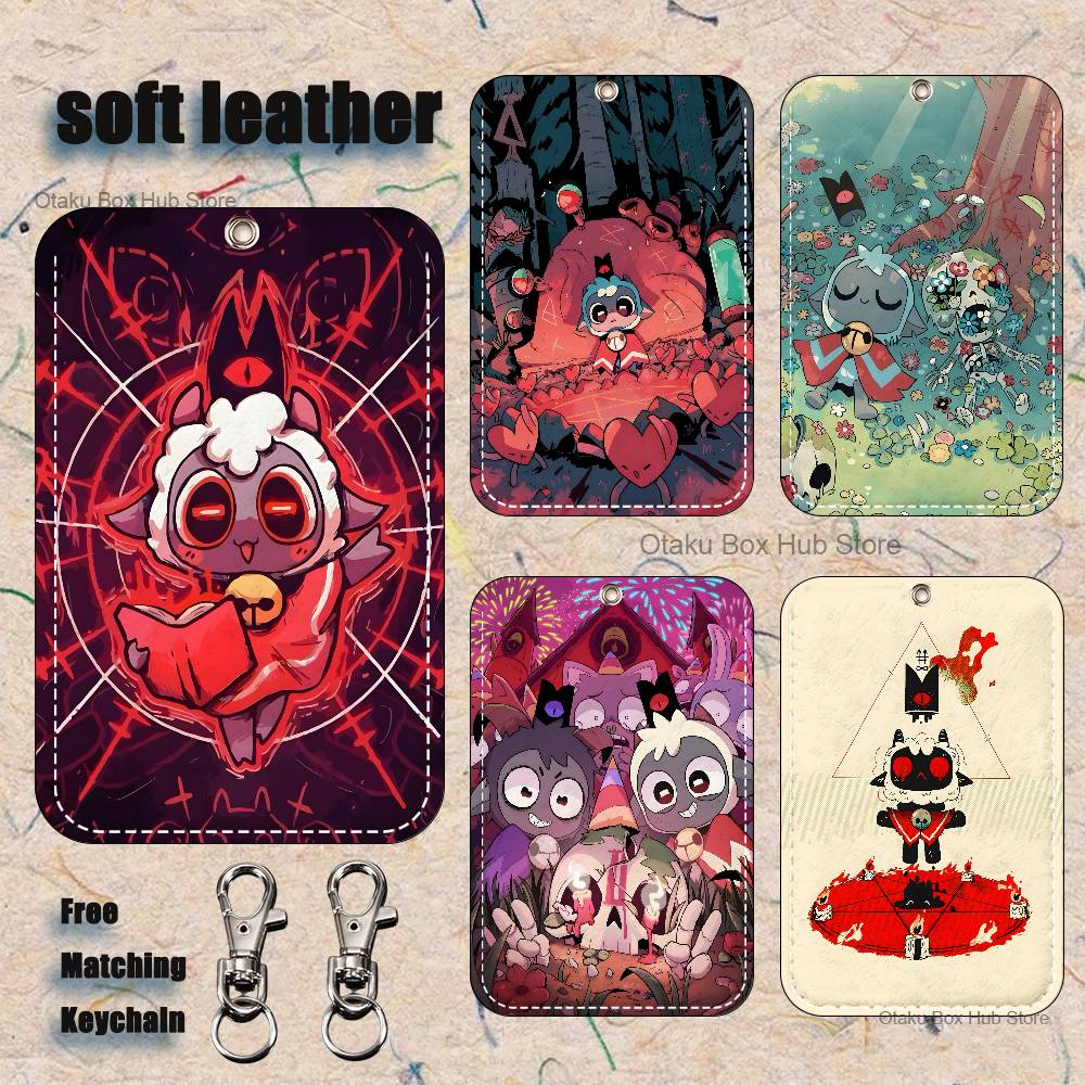 Leather Work Leather - พวงกุญแจรูปแกะ C-Cult สำหรับใส่บัตรธนาคาร บัตรธุรกิจ บัตรนักเรียน บัตรโดยสาร
