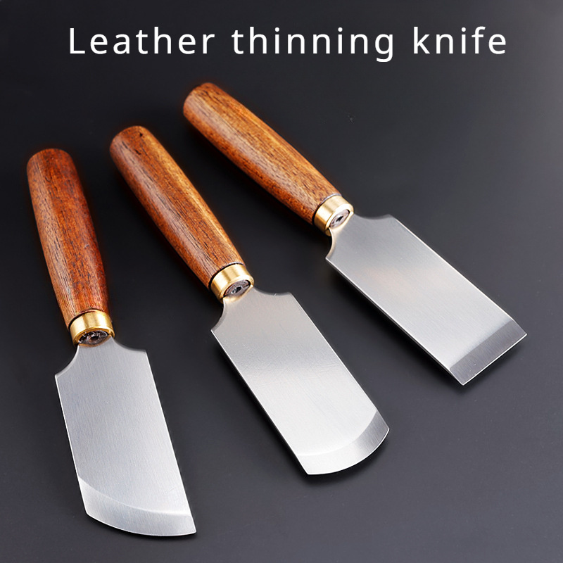 Leatherwork Projects - เครื่องมือตัดหนัง ขอบตรง ขอบเฉียง ขอบมน ด้ามจับไม้แข็งแรง ทนทาน