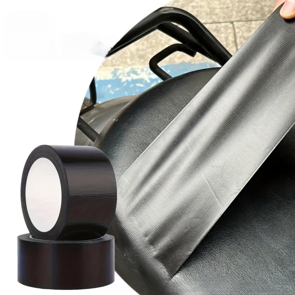 Contact Cement Leather - 1 ม้วนสีดํา Self กาวหนังเทปซ่อมสําหรับโซฟารถที่นั่งกระเป๋าถือแจ็คเก็ตเฟอร์นิเจอร์รองเท้า First Aid