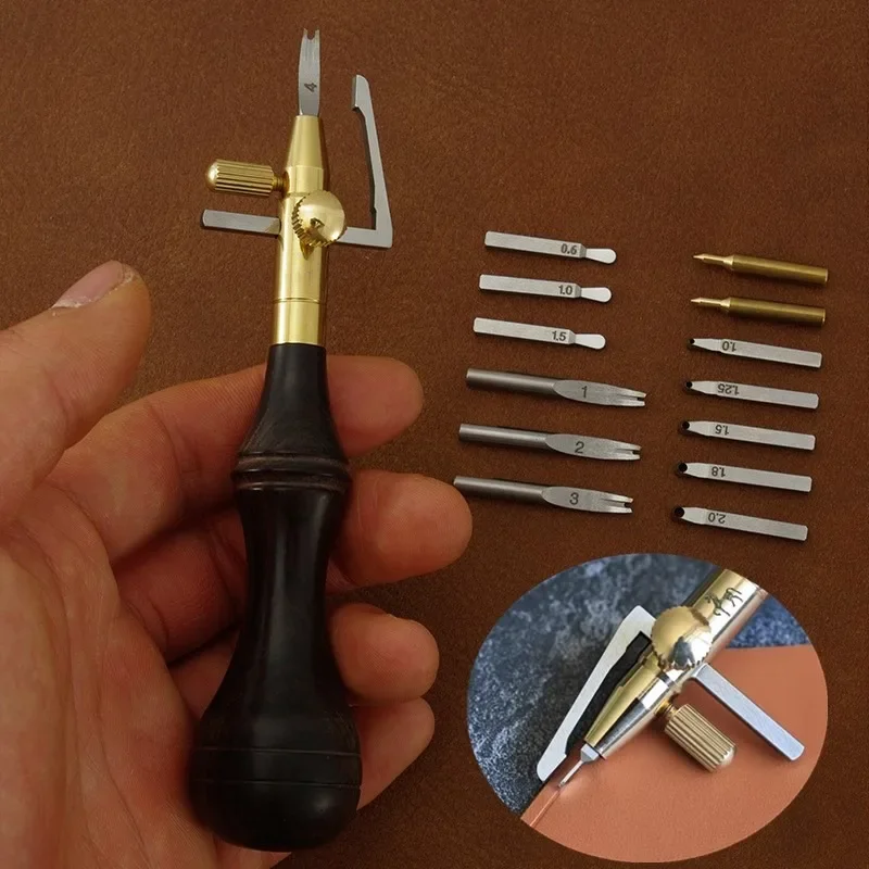 Leatherwork Projects - เครื่องตัดหนังงานประดิษฐ์ทำมืองานแกะสลักหนังทำมือด้วยตัดขอบตัดอเนกประสงค์ปรับได้