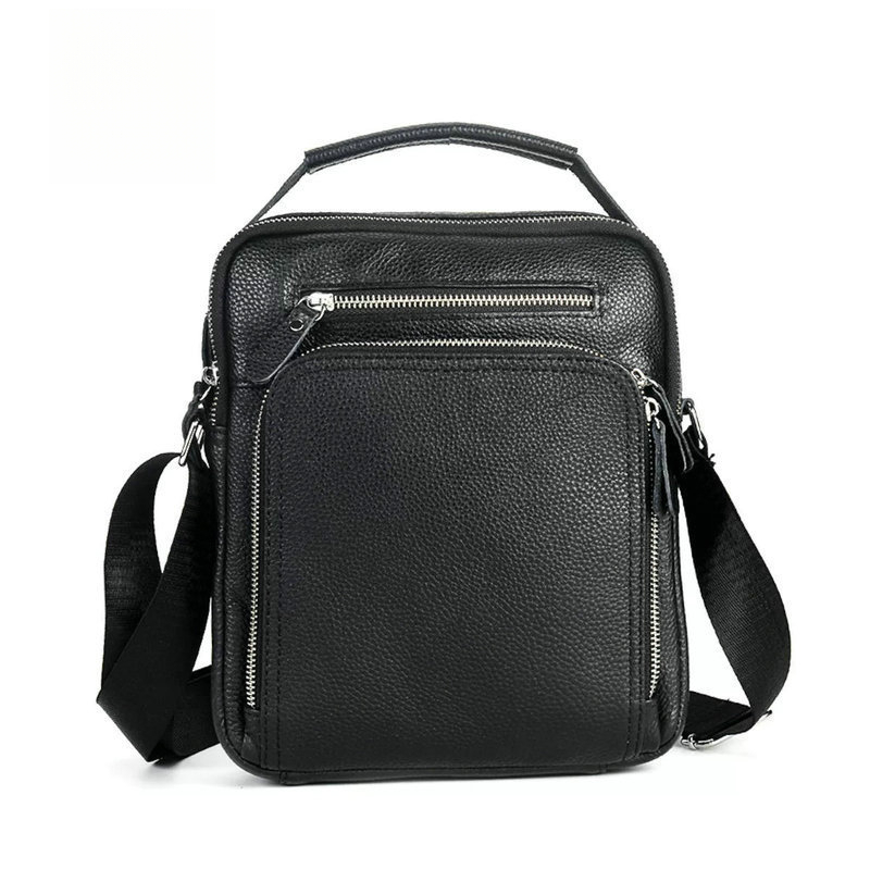 Leather Work Handbag - กระเป๋าถือผู้ชายหนังวัวแท้กันน้ำ - กระเป๋าสะพายธุรกิจทันสมัย - กระเป๋าหนังแท้สะพายไหล่ลำลองความจุขนาดใหญ่