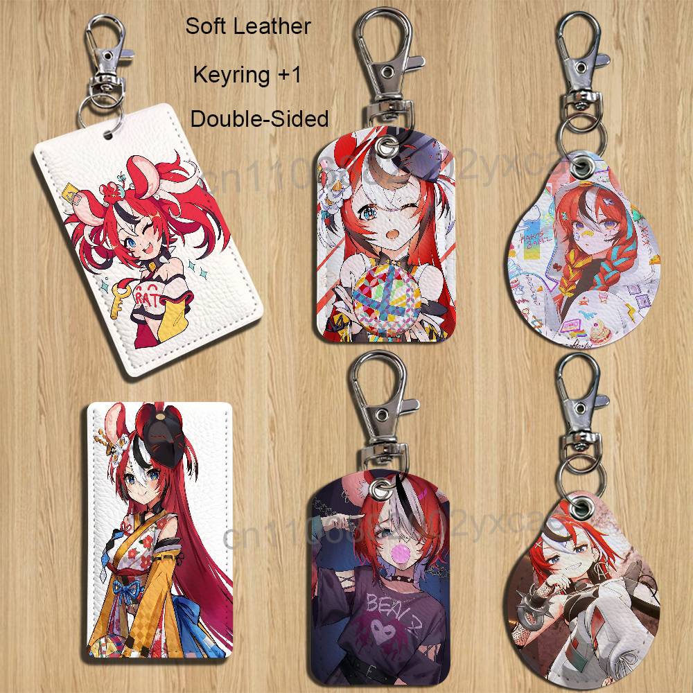 Leather Work Leather - ที่ใส่บัตรน่ารัก Hakos Baelz Takodachi สำหรับใส่บัตรธนาคาร บัตรทำงาน