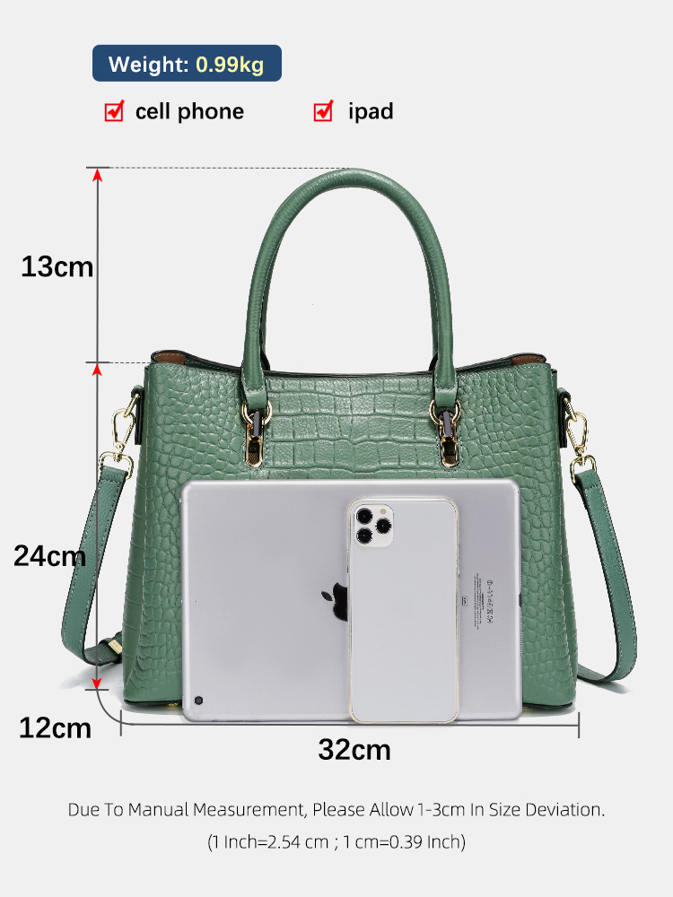 กระเป๋าถือหนังแท้สำหรับผู้หญิง - Leather Work Handbag บทวิจารณ์และราคา