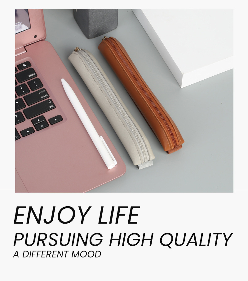 ที่ใส่ปากกาหนัง PU มีซิปเคสปาก - Leather Work Notepad บทวิจารณ์และราคา