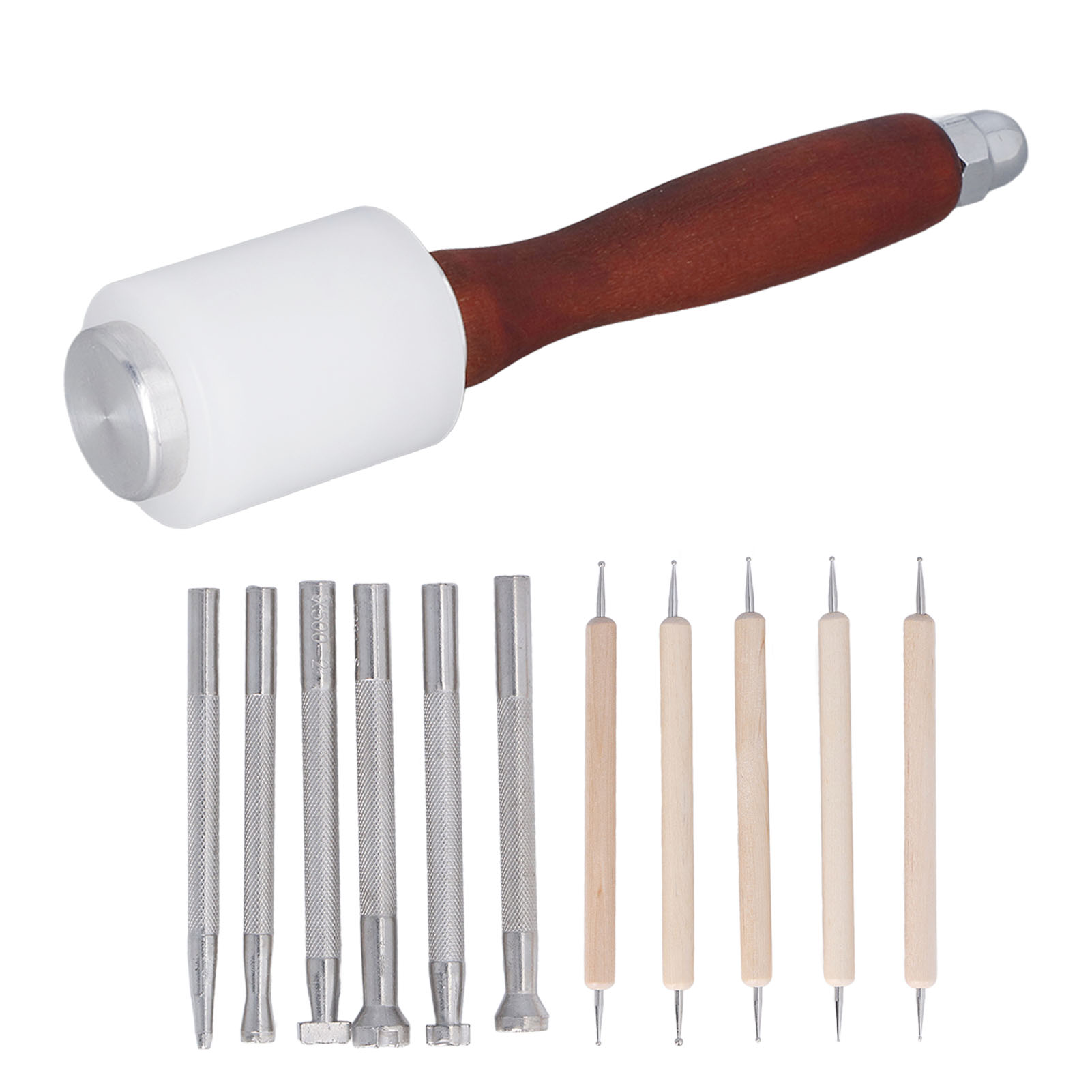 ชุดเครื่องมือตอกหนัง 12 ชิ้น ท - Leatherwork Hammer บทวิจารณ์และราคา