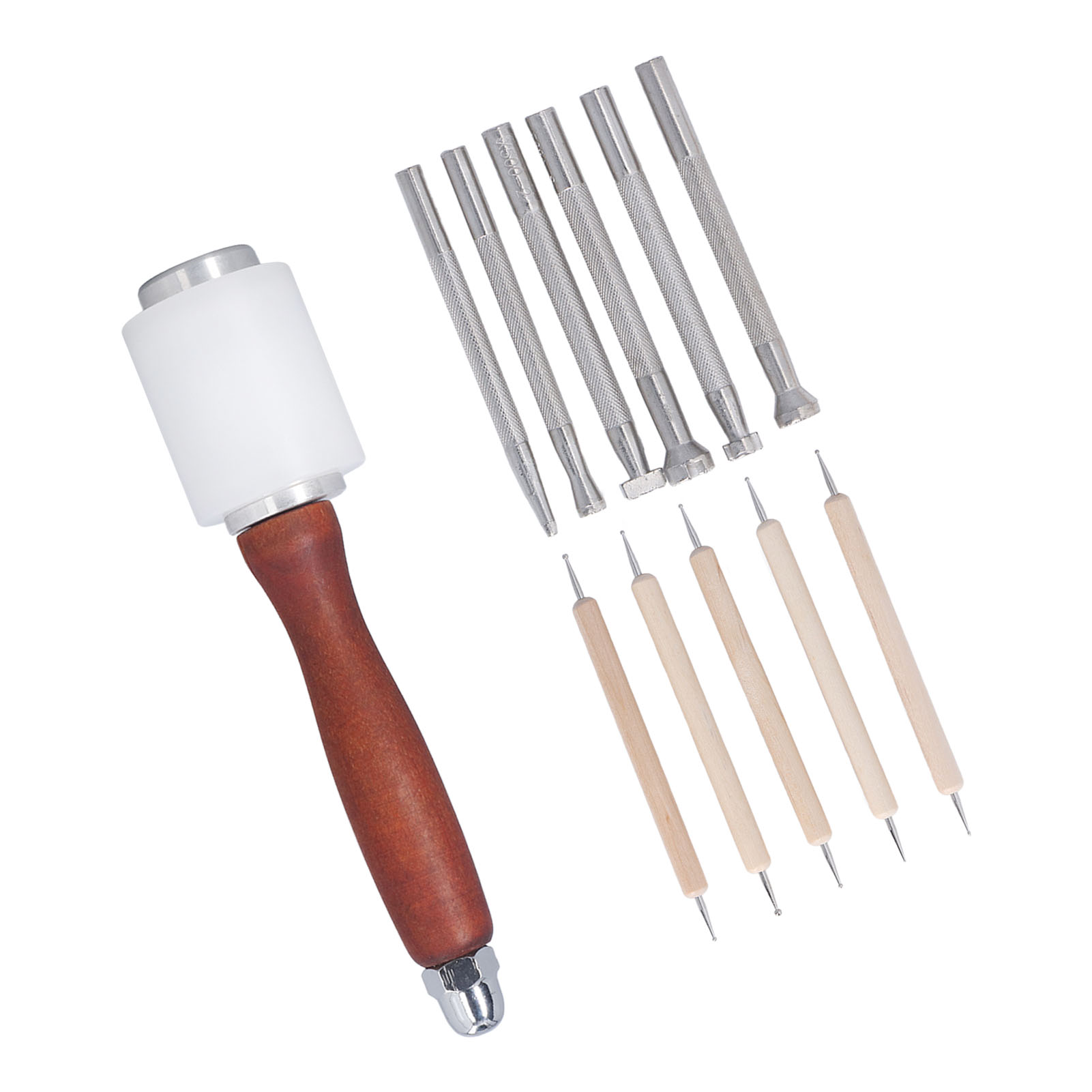 ชุดเครื่องมือตอกหนัง 12 ชิ้น ท - Leatherwork Hammer บทวิจารณ์และราคา