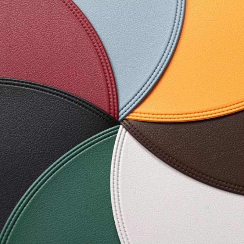 1/6/10PCS สีดํารอบ Placemats ต - Leatherwork Desk บทวิจารณ์และราคา