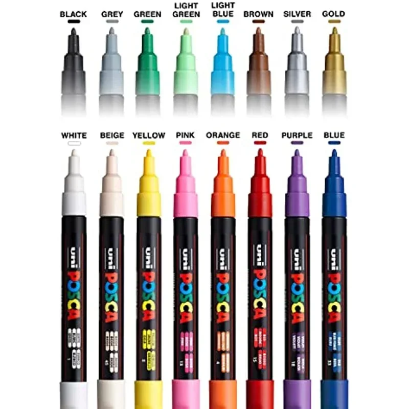 Uni Posca Art Marker ชุด 7/8/1 - Copic Marker Classic บทวิจารณ์และราคา