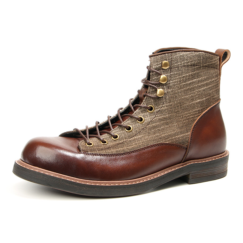 รองเท้าบูทคอมแบทแบบสั้น YETTIE - Vintage Leatherwork บทวิจารณ์และราคา