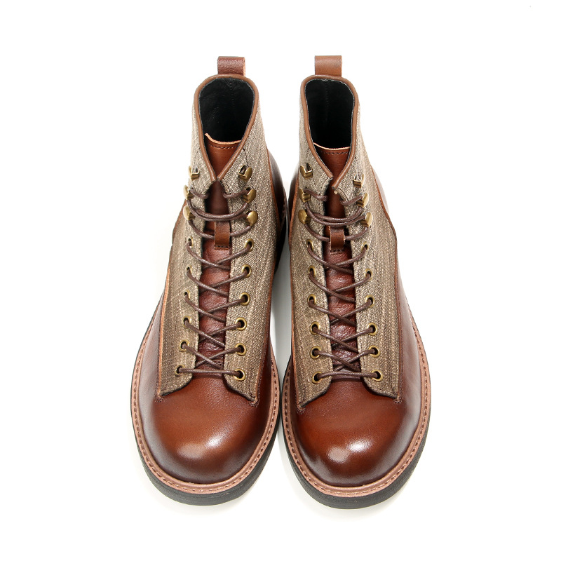 รองเท้าบูทคอมแบทแบบสั้น YETTIE - Vintage Leatherwork บทวิจารณ์และราคา