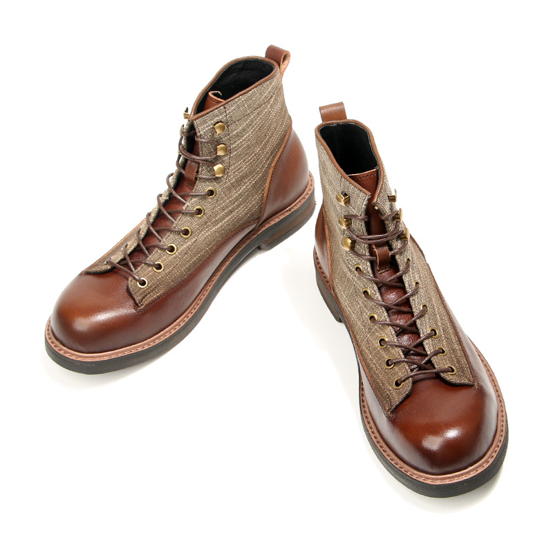 รองเท้าบูทคอมแบทแบบสั้น YETTIE - Vintage Leatherwork บทวิจารณ์และราคา