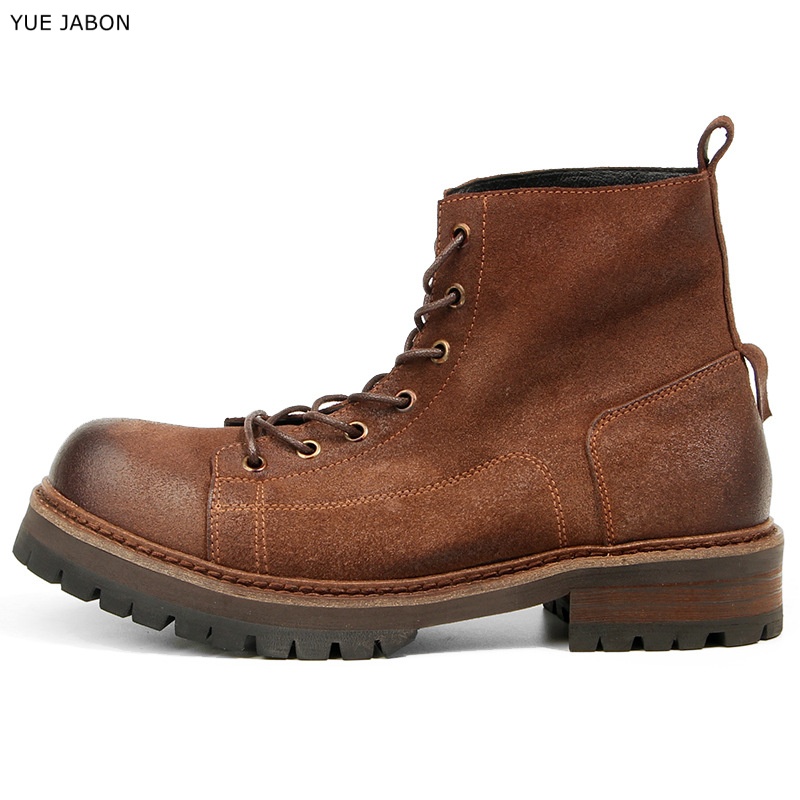 รองเท้าบูทข้อเท้าผู้ชาย หนังแท - Vintage Leatherwork บทวิจารณ์และราคา