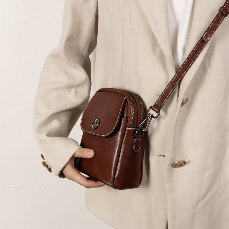 กระเป๋าหนังแท้สะพายข้างสำหรับผ - Leatherwork Wallet บทวิจารณ์และราคา