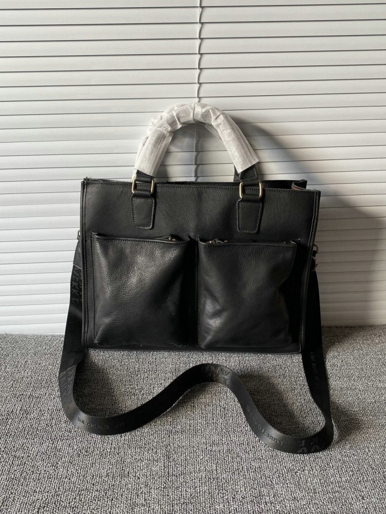 กระเป๋าเอกสารหนังวัวแท้สไตล์วิ - Leather Work Handbag บทวิจารณ์และราคา