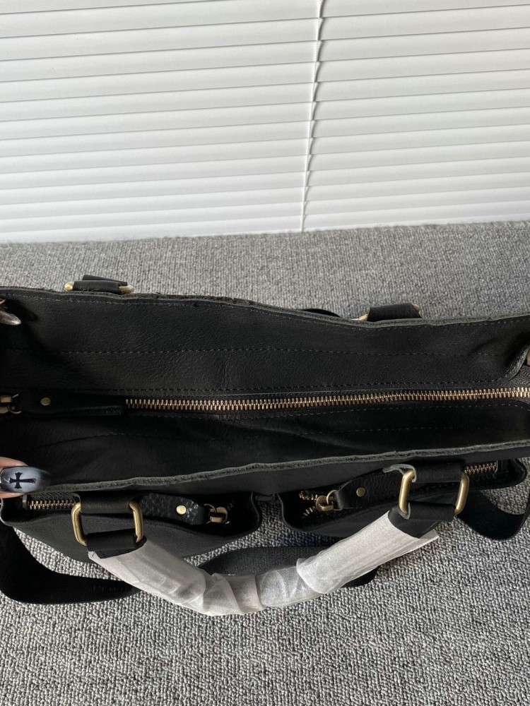 กระเป๋าเอกสารหนังวัวแท้สไตล์วิ - Leather Work Handbag บทวิจารณ์และราคา