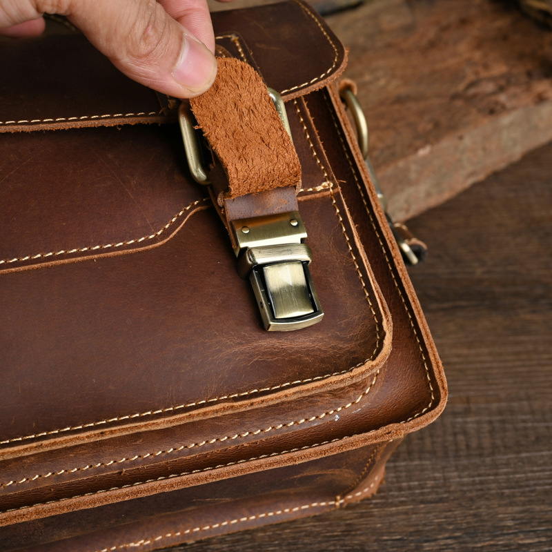 กระเป๋าหนังแท้สะพายข้าง สายสะพ - Leatherwork Wallet บทวิจารณ์และราคา