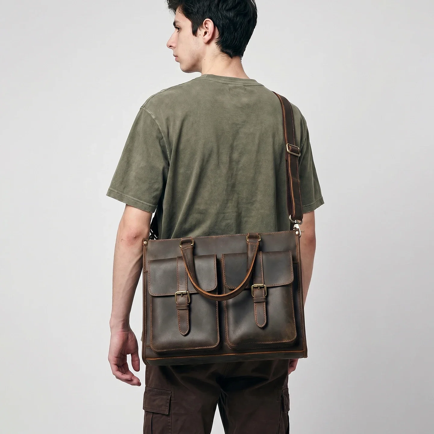 กระเป๋าหนังแท้สไตล์วินเทจสำหรั - Vintage Leatherwork บทวิจารณ์และราคา