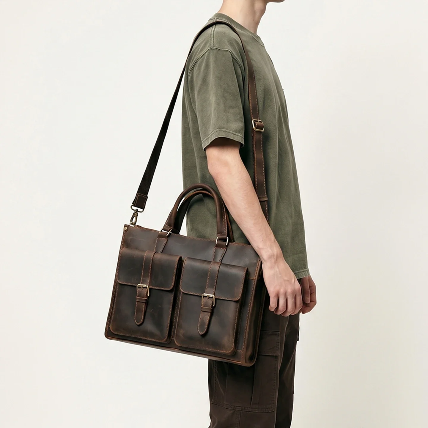 กระเป๋าหนังแท้สไตล์วินเทจสำหรั - Vintage Leatherwork บทวิจารณ์และราคา