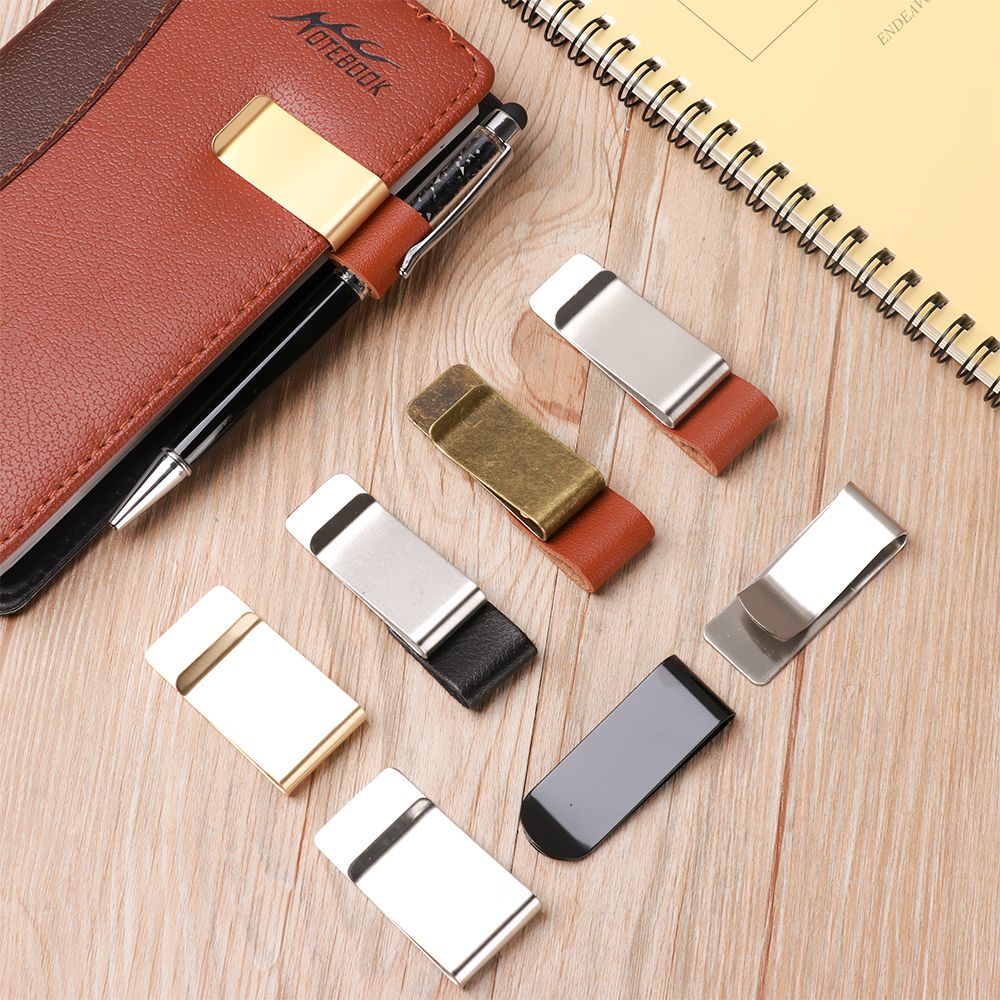 Handmade หนังทองเหลืองคลิปสแตน - Leather Work Notepad บทวิจารณ์และราคา