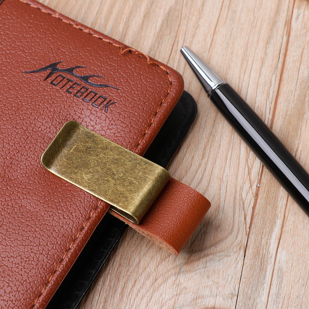 Handmade หนังทองเหลืองคลิปสแตน - Leather Work Notepad บทวิจารณ์และราคา