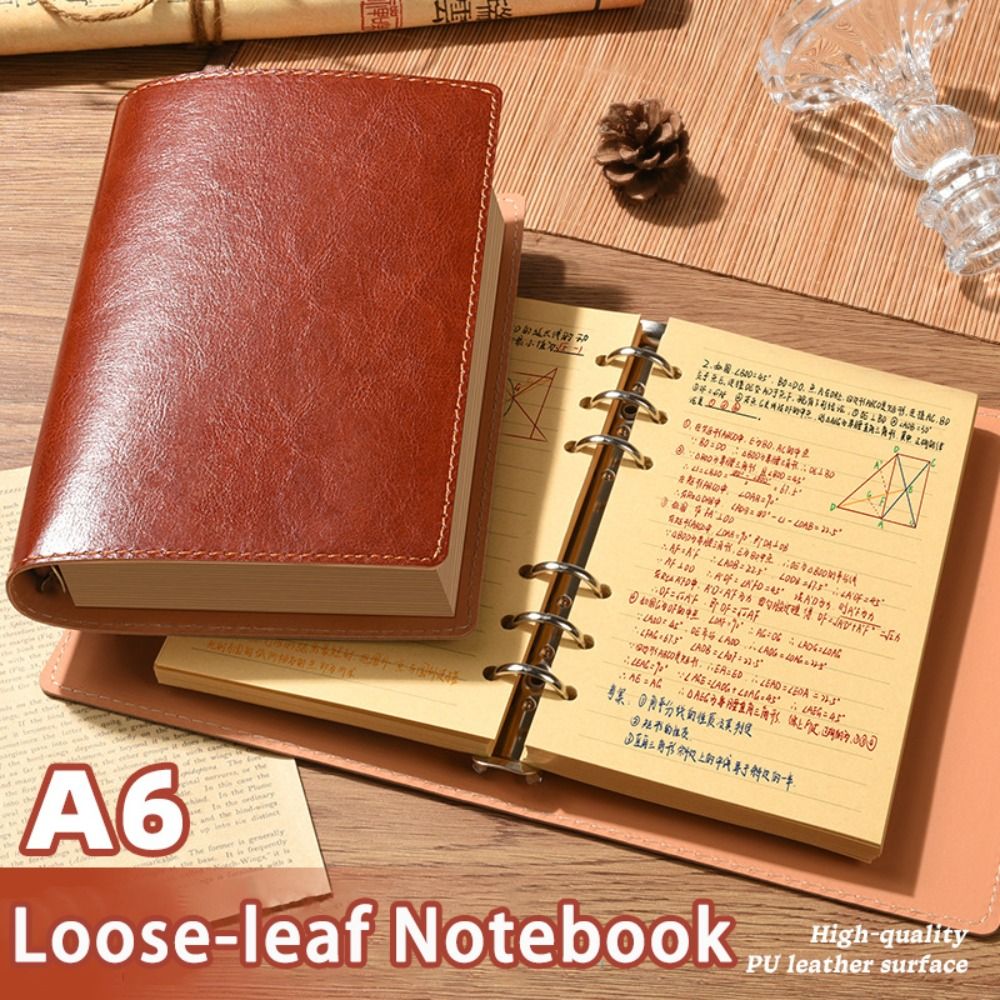 สมุดโน้ตแบบถอดได้ A5/A6 ปกหนัง - Leather Work Notepad บทวิจารณ์และราคา