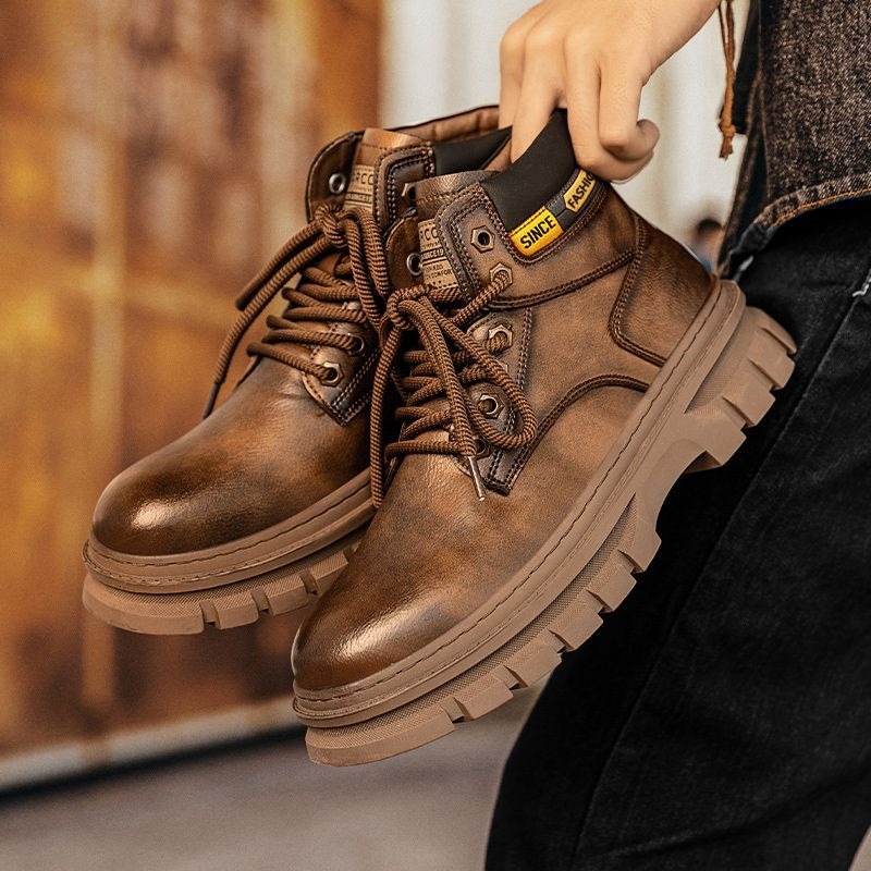 Vintage Men Platformข้อเท้ารอง - Vintage Leatherwork บทวิจารณ์และราคา