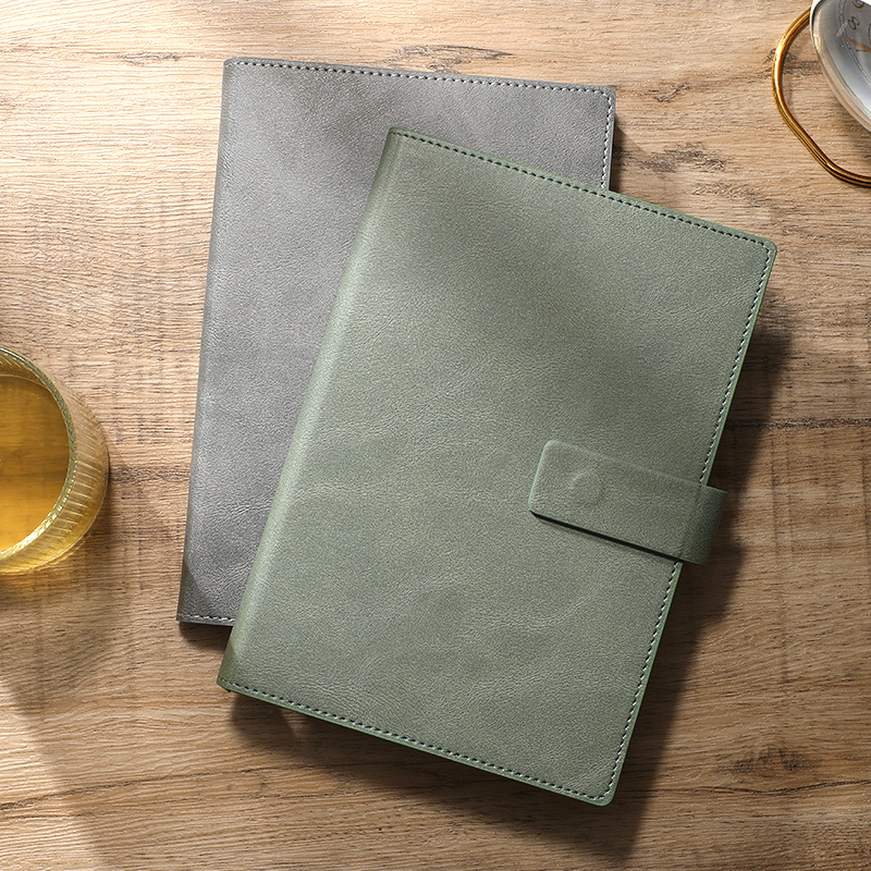 สมุดบันทึกธุรกิจ A5 ปกหนัง PU  - Leather Work Notepad บทวิจารณ์และราคา