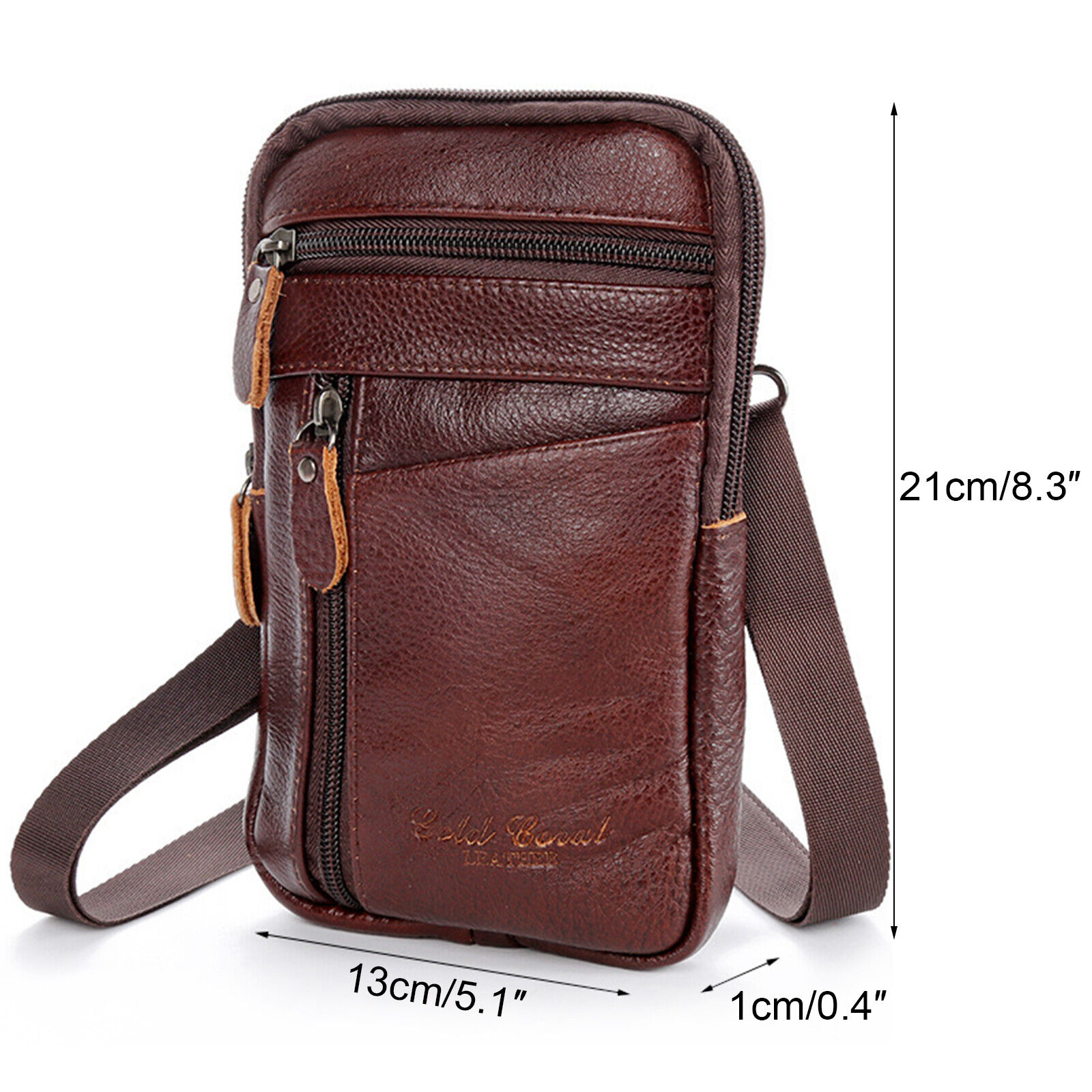 ผู้ชายกระเป๋าสะพายไหล่ Multi-F - Leatherwork Wallet บทวิจารณ์และราคา
