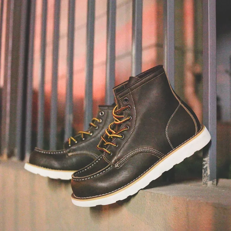รองเท้าบูทหนังแท้ผู้ชาย รองเท้ - Leatherwork Projects บทวิจารณ์และราคา