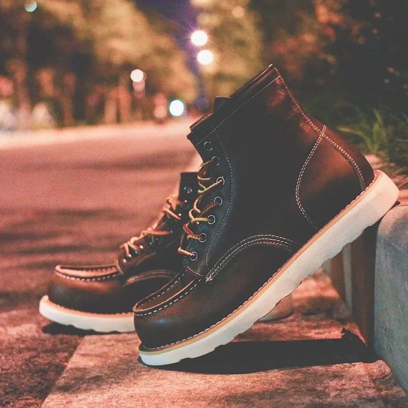 รองเท้าบูทหนังแท้ผู้ชาย รองเท้ - Leatherwork Projects บทวิจารณ์และราคา