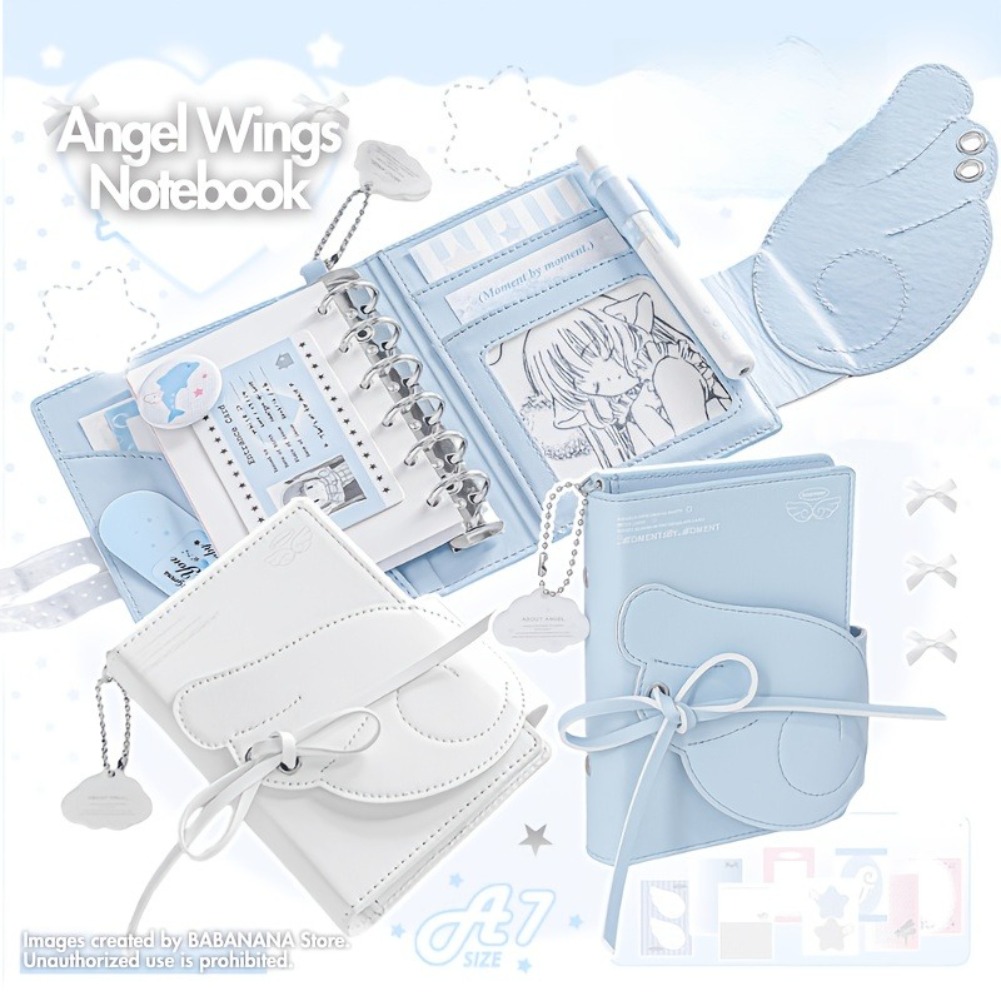 สมุดโน้ตปีกนางฟ้าน่ารัก A7 ปกห - Leather Work Notepad บทวิจารณ์และราคา