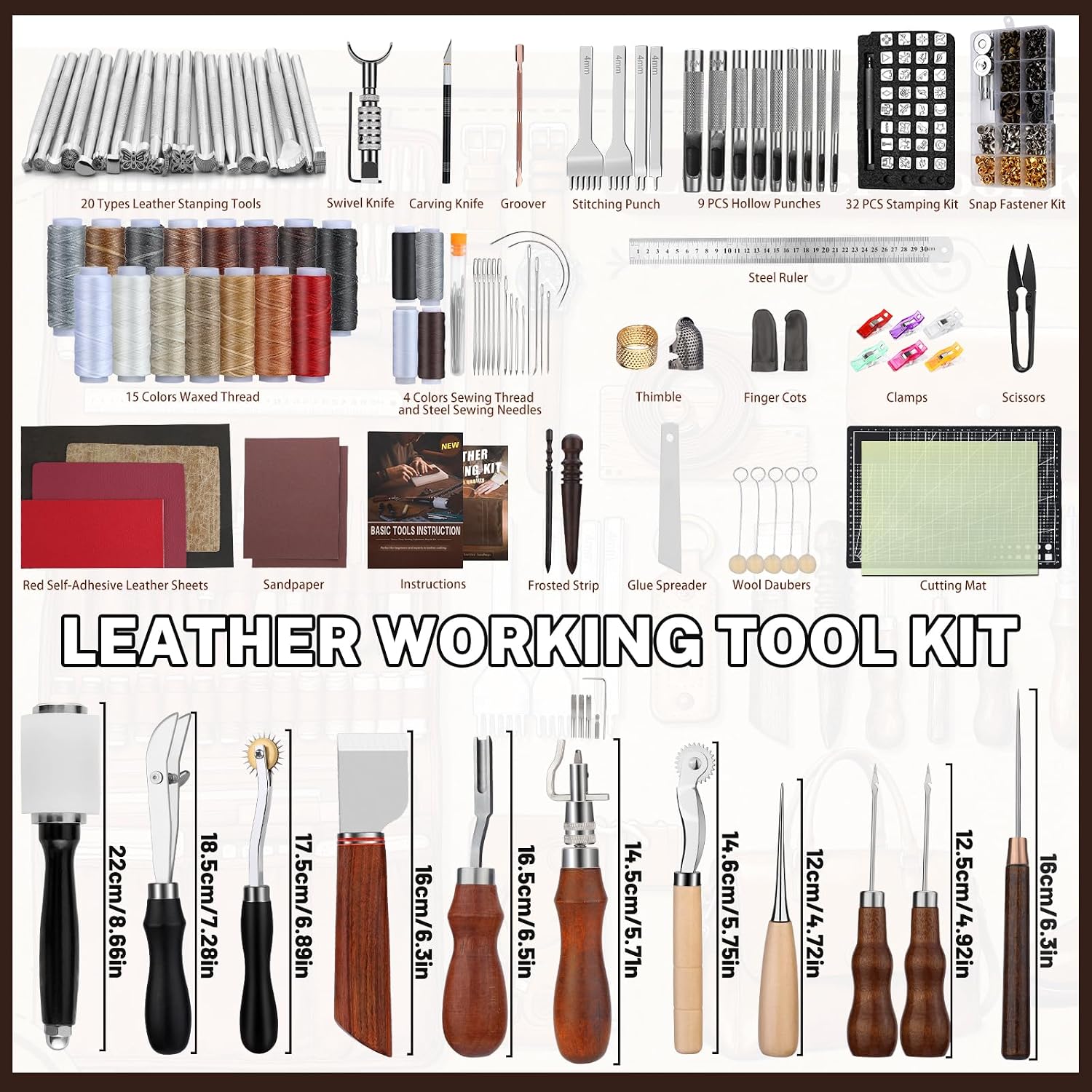ชุดอุปกรณ์งานหนัง, เครื่องมือท - Leather Work Leather บทวิจารณ์และราคา