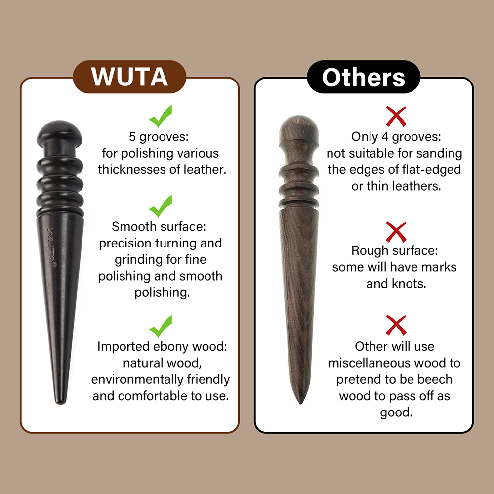 เครื่องขัดขอบหนัง WUTA 1 ชิ้น  - Leatherwork Hammer บทวิจารณ์และราคา
