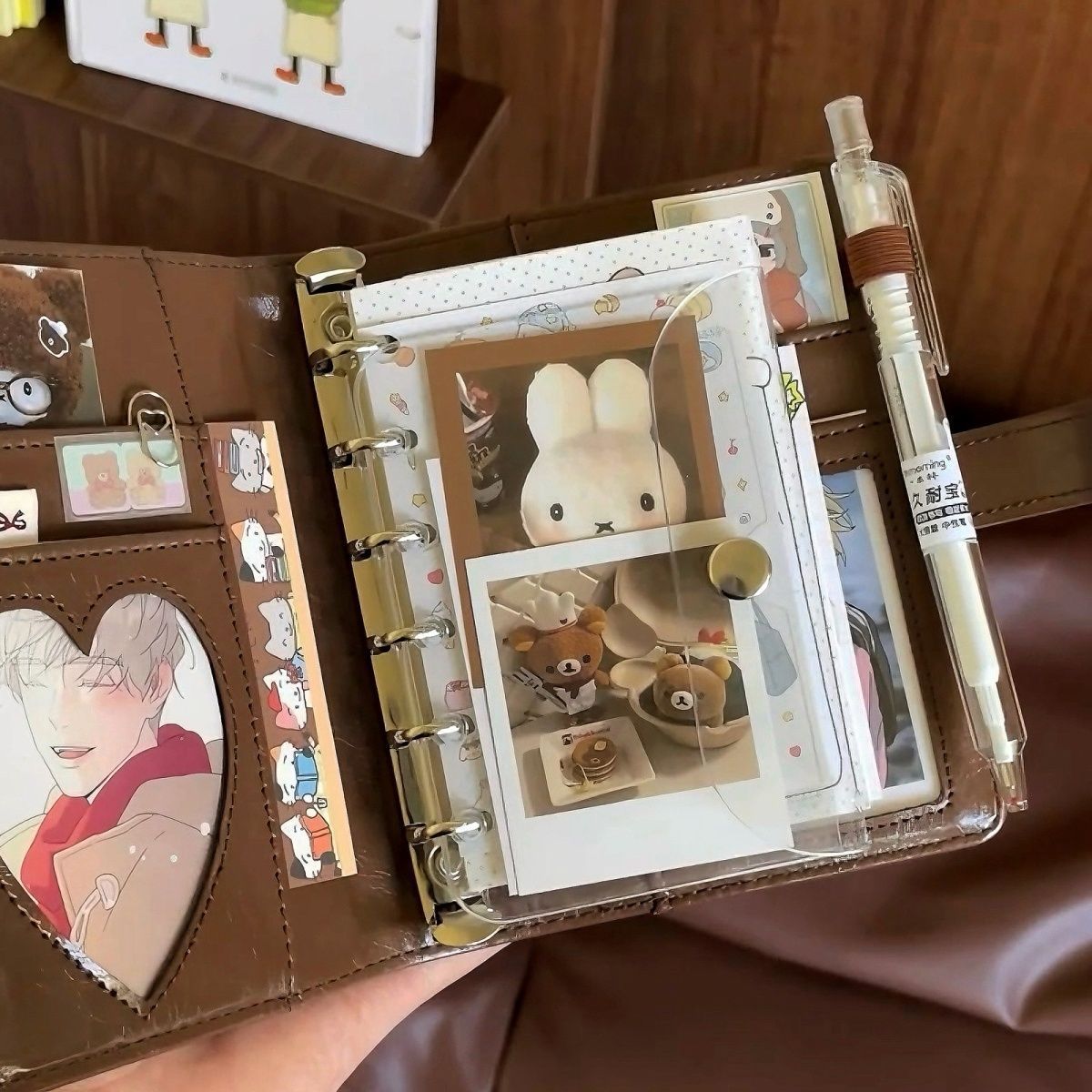 สมุดโน้ตแบบหลวมปกหนังสีน้ำตาลส - Leather Work Notepad บทวิจารณ์และราคา