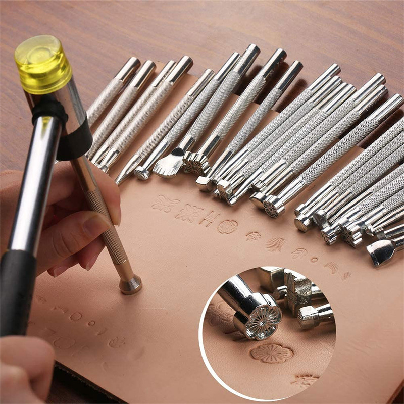 ชุดเครื่องมือแกะสลักหนัง DIY ส - Leatherwork Hammer บทวิจารณ์และราคา