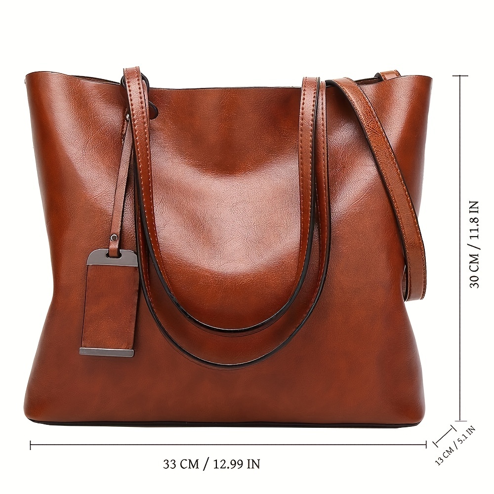 กระเป๋าหนังผู้หญิงย้อนยุคแฟชั่ - Leather Work Handbag บทวิจารณ์และราคา