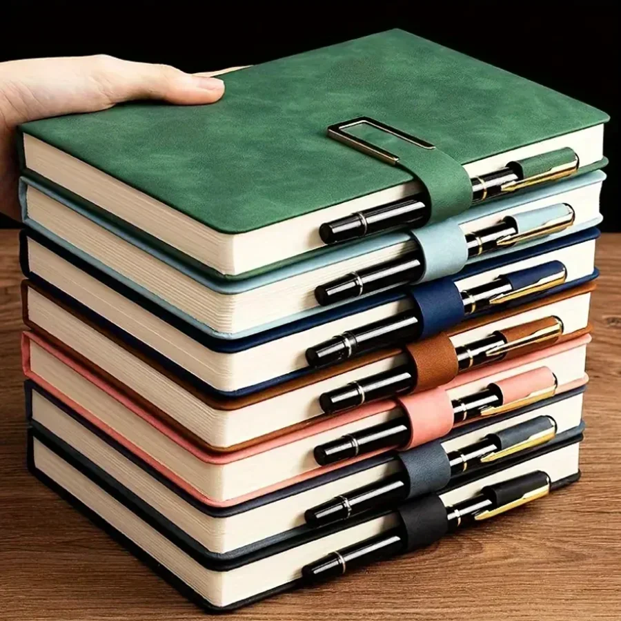 สมุดบันทึกหนัง A5 ปกอ่อนสไตล์ว - Leather Work Notepad บทวิจารณ์และราคา