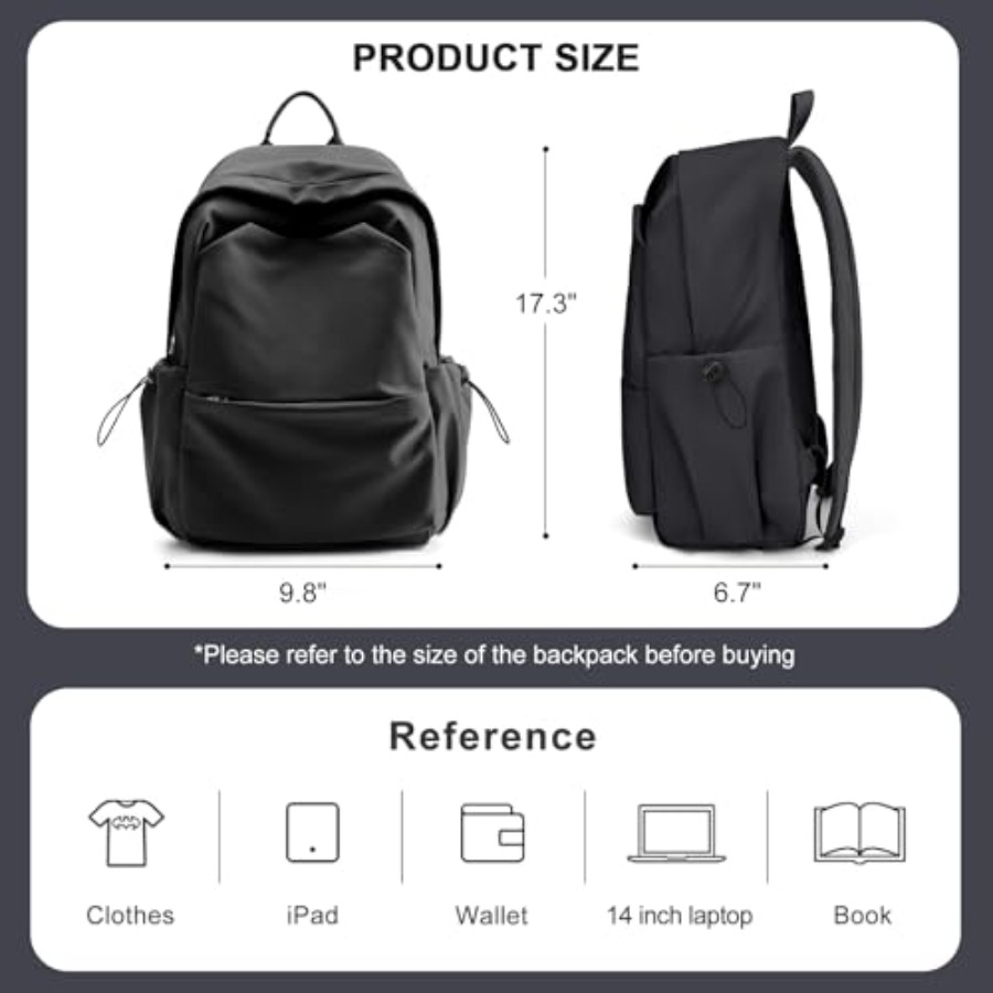 กระเป๋าเป้สะพายหลังสีดำสำหรับผ - Leather Work Leather บทวิจารณ์และราคา