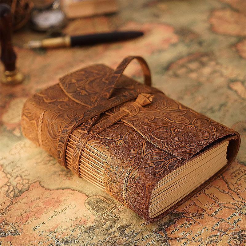 สมุดบันทึกปกหนังงานทำมือสมุดบั - Leather Work Notepad บทวิจารณ์และราคา
