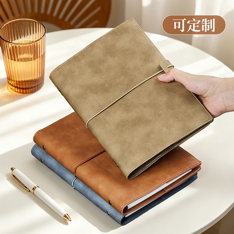 สมุดบันทึกแบบเติมได้ A5 ปกหนัง - Leather Work Notepad บทวิจารณ์และราคา
